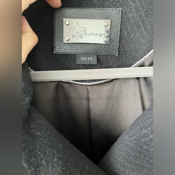 MACKAGE Military Diana Wool-Blend Black Coat Size XS - Picture 7 of 16